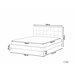 Beliani Cama com estrado Veludo AMBERT 148x212 Cinza