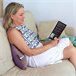 Almofada multiuso lombar, cervical, perna e leitura . Pacote de 2 Violeta