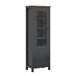 Vitrina de 2 portas com LED Duck Cinza/ Madeira
