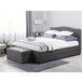 Beliani Cama com estrado Poliéster MONTPELLIER 187x213 Cinza Escuro