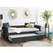 Beliani Cama com estrado Poliéster LIBOURNE 92x220 Azul Marino