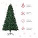 Árvore de Natal PVC, Aço HOMCOM, casa - natal Verde