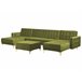 Beliani Sofá-cama Veludo ABERDEEN Verde