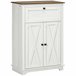 Aparador para Sala de Estar Melamina de Madeira HOMCOM 60 Branco