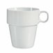 Conjunto de 4 copos empilháveis ​​+ prateleira coleção VESSIA Branco