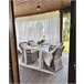 Beliani Mesa de jardim FOSSANO 80x140 Branco