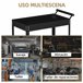 Carrinho de Ferramentas Aço laminado a frio DURHAND Preto