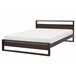 Beliani Cama com estrado Pinho GIULIA 165x213 Castanho