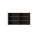 Vitrine SEQUOIA em carvalho e preto Preto
