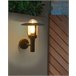 Beliani Iluminação de parede para exterior TIZU Preto