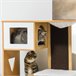 Casa para Gatos MDF e Pelúcia PawHut Castanho