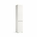 Armário multiuso com 2 portas com efeito madeira 45 Branco