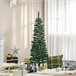 Árvore de Natal Metal, PVC, Plástico HOMCOM, casa - natal Verde