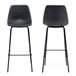 Juego de 2 taburetes de bar LUCIEN vintage Juego de 2 taburetes de bar LUCIEN vintage Cinza