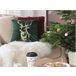 Beliani Almofada decorativa BLITZEN Verde Escuro