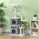 Arranhador para Gatos Melamina de Madeira e Sisal PawHut Cru