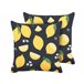 Beliani Almofada decorativa ORCHID Preto