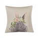 Beliani Almofada decorativa FATSIA Cinza Escuro