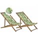Beliani Cadeira lounge/relax ANZIO Verde