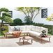 Beliani Conjunto lounge CORATO Cinza Escuro