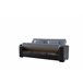 Sofá cama PRIMA  3 lugares preto cinza Preto / Cinza