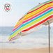 Aktive Guarda-chuva de praia inclinável riscas multicoloridas 200 cm UV50 Multicor