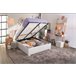 Cama CUORE 135/140x190 cm cor branco Branco