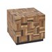 Beliani Mesa de centro GAMETI 45x45 Castanho