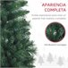 Árvore de Natal Plástico, metal HOMCOM, casa - natal Verde