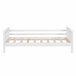  Cama Nuuk para crianças com estrado de ripas e protecção contra quedas 90x168 Branco/ Bege
