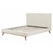 Beliani Cama com estrado Chenille TALENCE 177x218 Bege