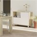 Aparador Lux 2 Portas para Sala Branco/ Madeira