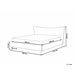 Beliani Cama com estrado Veludo CHALEIX 168x212 Cinza Escuro
