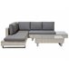 Beliani Conjunto lounge LANCIANO Cinza