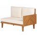 Beliani Conjunto lounge Madeira de acácia BARATTI Bege