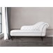 Beliani Chaise longue versão à direita Pele sintética NIMES Branco