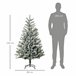 Árvore de Natal PVC, PE, Metal HOMCOM, casa - natal Multicor