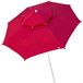 Guarda-sol octogonal de com teto duplo e proteção UV35 + Aktive Beach Vermelho