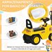 Carro Andador Empilhadeira PP e ABS HOMCOM Amarelo