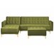 Beliani Sofá-cama Veludo ABERDEEN Verde
