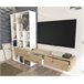 Compacto de TV LIFE 226 cm branco/ carvalho Branco/ Madeira