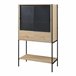 Aparador alto Tysnes com 2 portas Carvalho
