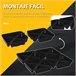Base para Chapéu de Sol com 4 Peças PP Outsunny 89x89 Preto