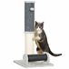 Arranhador para Gatos Aglomerado de Madeira, Poliéster e Sisal Cinza