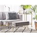 Beliani Tamborete Veludo DURHAM 79x37 Cinza