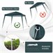 Tenda Dobrável Aço e Tecido Oxford Outsunny 240x240 Verde