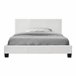 [Corium] Cama moderna em pele sintética Albacete - com colchão 149x210 Branco
