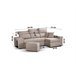 Chaise longue CIRO reversível Bege