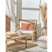 Beliani Conjunto lounge Madeira de bambu RICCIONE Castanho