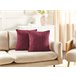 Beliani Almofada decorativa CADETIA 45x45 Branco/ Bege